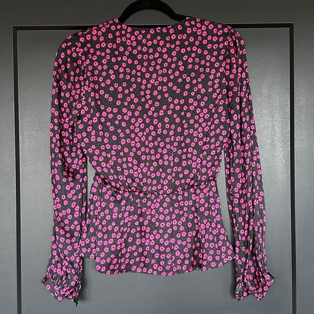 🖤💖 NWT The Kooples Daisy Dots Printed Peplum Top | $215 Retail! - Picture 7 of 10
